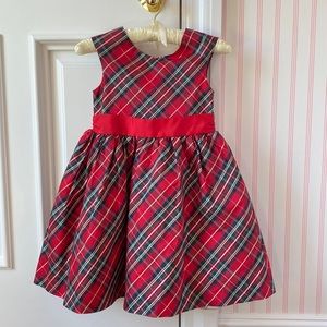 Girl’s Size 5 Red Plaid Holiday Dress